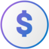 circular dollar currency icon